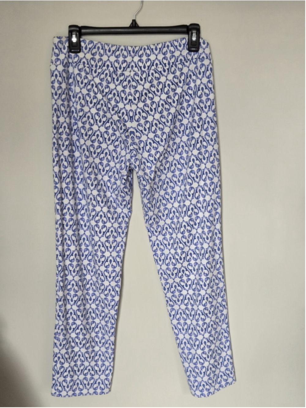 J McLaughlin Newport Capri Blue And White Geometric Catalina Cloth S